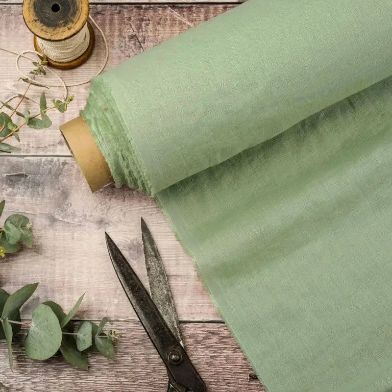 100% Pure Linen Summer Dress Natural Breathable Eco-Friendly Fabric for Sewing,Clothing,Tablecloth,Garments Craft Accessorie