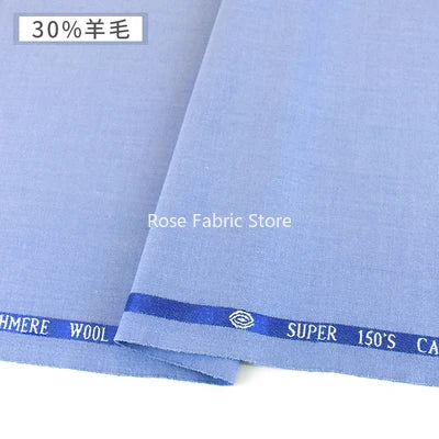 1 Meter 30% Woolen Twill Suit Fabrics Worsted Spring Summer High End Fabric Sewing Blazer Suit Handcrafts Anti Wrinkle Serge