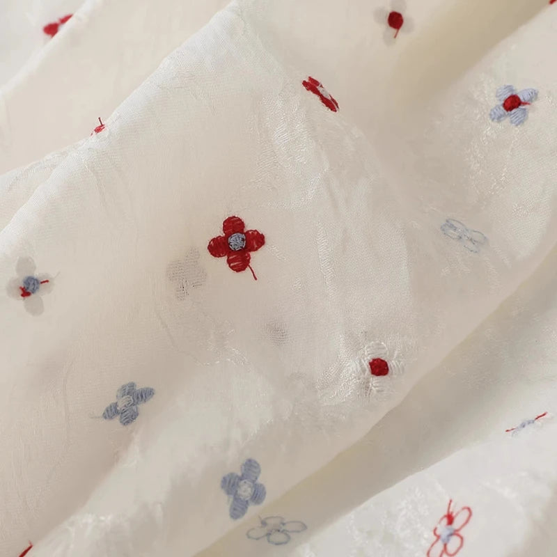 Floral Embroidery Lyocell Jacquard Bottom Fabric Gilded Dark Pattern Dress Hanfu Children's Clothing Spring Summer Fabric