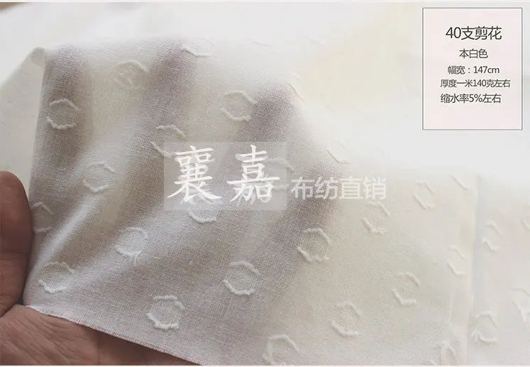 High-quality Cotton Fabric with Dots and Flower Patterns, For Summer Women's Wear, Shirt & Dress Making, DIY Crafting Material