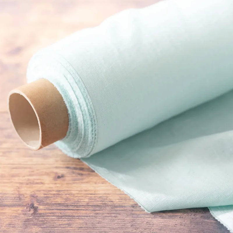 100% Pure Linen Summer Dress Natural Breathable Eco-Friendly Fabric for Sewing,Clothing,Tablecloth,Garments Craft Accessorie