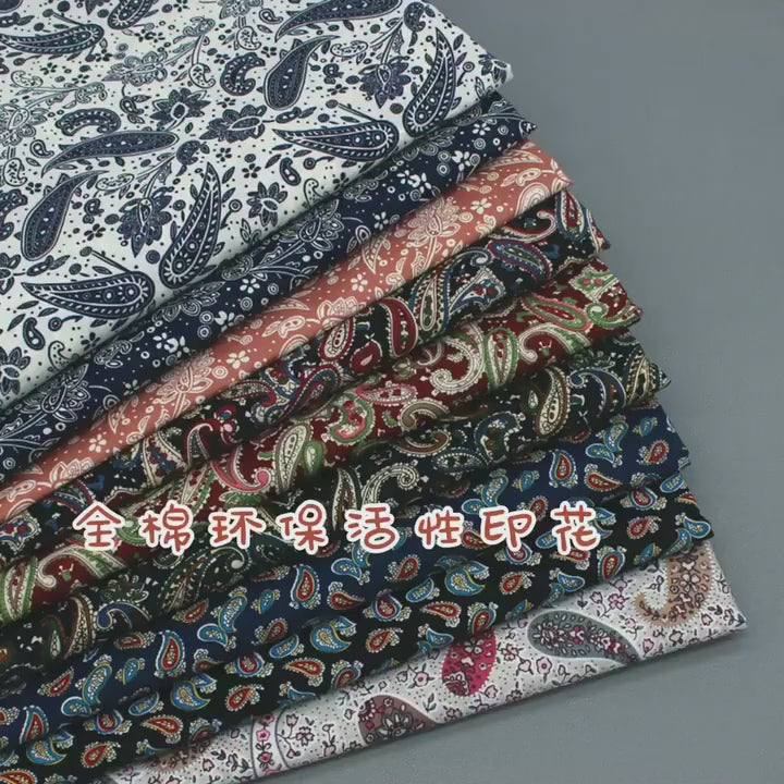 High-quality Cotton Fabric with Dots and Flower Patterns, For Summer Women's Wear, Shirt & Dress Making, DIY Crafting Material